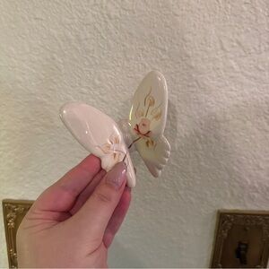 Vintage Ceramic Butterfly Decorative Accent